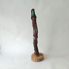 Vintage Native American Hopi Longhair Carved Katsina Sculptures Signed picture