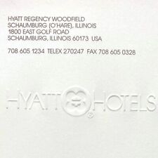 1980s Hyatt Regency Woodfield Hotel Page Stationary Schaumburg O'Hare Chicago IL picture