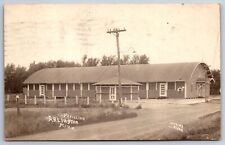Arlington Minnesota~ Pavilion From Street Resembles A Barn~Haering RPPC  1931 PC picture