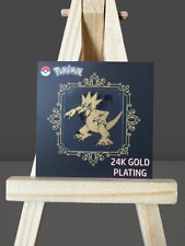 Golduck Pokémon 24k Gold Plated Sticker picture