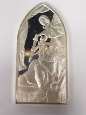 1 OZ.STERLING (JOB) JOB IS VISITED BY FRIENDS  SILVER BAR INGOT picture