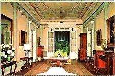 Postcard Biloxi Mississippi - Entrance Hall - Beauvoir - Jefferson Davis Shrine picture
