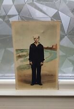 C1919 RPPC Vintage Postcard United States Seaman Navy Man Sailor Suit,  Standing picture