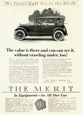 1921 Original Merit Automobile Ad. With Specs. (1921-1922)  Cleveland, Ohio picture