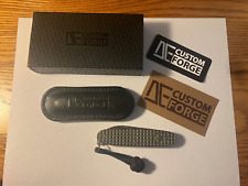 VICTORINOX Pioneer Knife with Frag Titanium Scales from DE Custom Forge w/Slip picture