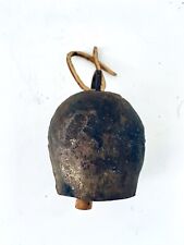 Antique 100 Year Old Metal Brass Handheld Bell In Very Good Condition picture