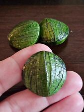 Large Vintage Buttons, Green, Rare Find picture