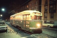 Original 35mm Ektachrome Slide SEPTA Philadelphia Trolley Street Scene 1969 picture