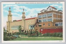 Shenandoah IA~Earl May KMA Flower Gardens Broadcasting Station~Vintage Postcard picture
