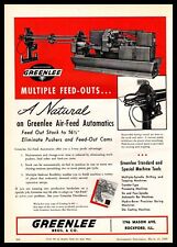 1959 Greenlee Bros. & Co. Rockford Illinois Air-Feed Automatic Machines Print Ad picture