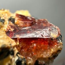 260 CT. Well terminated top red Zircon crystals on matrix. picture