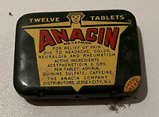 Vintage Twelve Tablets Anacin Tin Empty  picture