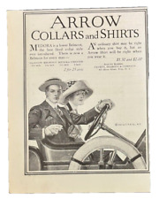 1912 Arrow Collars and Shirts vintage print ad picture