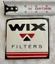 WIX FILTERS - Original Vintage 1960’s 70s Racing Decal Sticker 4”  Square NOS 🔥 picture