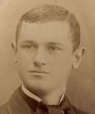 Cazenovia New York CDV Photo Young Man ID'd FRANK B. HODGES Antique 1870's D3 picture