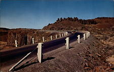 Washington Lava Rock formations Highway 10 ~ 1950-60s vintage postcard picture