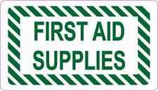 3.5x2 First Aid Supplies Magnet Medical Emergency Sign Magnetic Kit Decal Signs picture