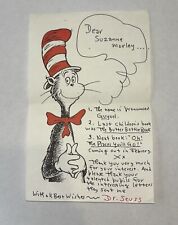 Dr. Seuss Signed Letter Authentication By JSA picture