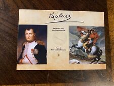 Napoleon Bonaparte Hair Strand Piece Speck Relic Worn Leather Trousers un signed picture
