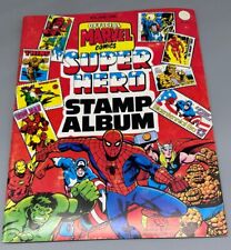 OFFICIAL MARVEL COMICS SUPER HERO STAMP ALBUM BOOK 1976 Used picture