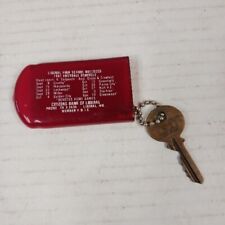 Vintage Pocked Rubber  Keychain Liberal High School 1967 Football Schedule picture