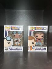 Funko Pop Vinyl: Back to the Future - Marty McFly #49 Dr Emmett Brown #50 picture
