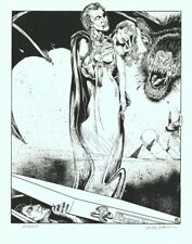 Signed MONSTER Dracula Vampire Comic Art Print ~ Mike Schneider picture