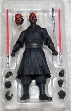 BANDAI S.H. FIGUARTS 2308261 STAR WARS DARTH MAUL FIGURE w/2 HEADS & HANDS AS-IS picture