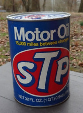 STP Motor Oil Cardboard Can 10W 20W-50 Quart 1980 Vintage picture