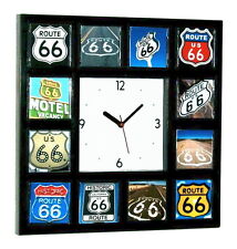 classic historic Route 66 sign Clock with 12 Rt. Sixty Six signs picture