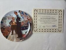 NIB Bradford Exchange Collector Plate The Lincoln-Douglas Debates Man of America picture