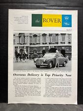 ORIGINAL NEW CAR DEALERSHIP BROCHURE VINTAGE THE ROVER OVRESEAS DELIVERY PRIORIT picture