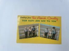 Greetings From Amish Country Our Hard Are Off To You  Postcard picture