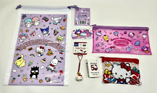 Sanrio Hello kitty  Bell Plastic bag Pouch Zipper bag set of 4  Daiso from Japan picture