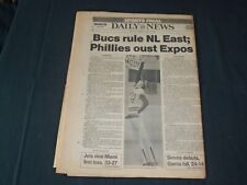 1979 OCT 1 NEW YORK DAILY NEWS NEWSPAPER-PITTSBURGH PIRATES WIN NL EAST- NP 3577 picture