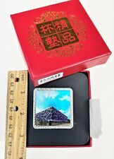 6 Square Drink Coasters‌‌‌ ‌Black 3.5”x3.5” Souvenir China Oriental Asian picture