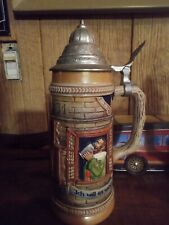 Vintage German Beer Stein With Lid Made in Germany Numbered picture