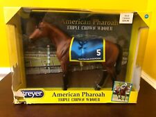 New 2016 Breyer 1:12 American Pharoah Triple Crown Horse Race Figure Damaged Box picture