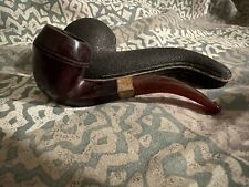 Rare Find-Antique amber stem Italian briar pipe Made In Aust. w/ Original case picture