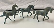Smithsonian Institution Bronze Horses Riproduzione Archeologica Italy  Set Of 3 picture