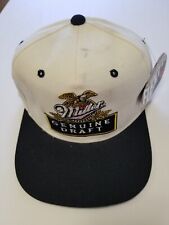 Miller Genuine Draft Snapback Hat Baseball Cap Vintage NOS W/TAGS B & W picture