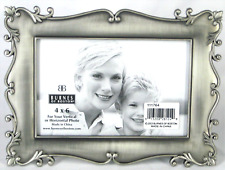 Vtg NWT Silver Picture Frame Burnes of Boston 4 x 6 in Box New Old Stock picture