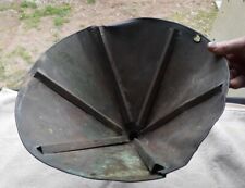 Antique 14 In Primitive Heavy Solid Copper Funnel With Awesome Patina picture