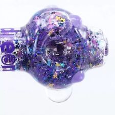 Freezable Glitter Glass Pipe Girly Glass MADE IN USA Purple Glass Smoking Pipe picture
