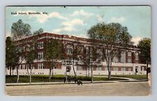 Marinette, WI-Wisconsin, High School Students c1920, Vintage Souvenir Postcard picture