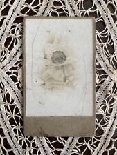 Antique CDV Photo Post Mortem Baby Infant Circa 1880’s Carte De Viste Photo picture