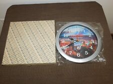 VINTAGE SARATOGA RACE TRACK NY HORSE RACING SOUVENIR WALL CLOCK NEW picture