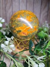 Realgar Stone Crystal Sphere 5.5cm 288g Rare Healing Orb Gift picture