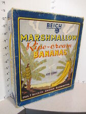 BEICH 1930s candy box Marshmallow Bananas ocean liner steam ship tropical island picture