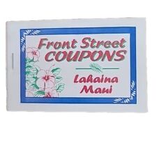 Front Street Coupons Old Lahaina Maui 1997-98 picture